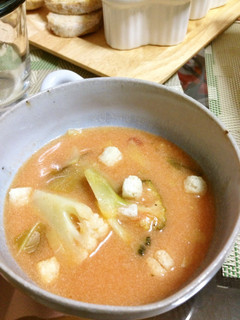 春野菜の豆乳トマトスープ-レシピのメイン写真