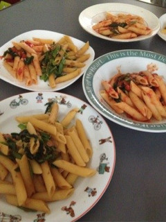 時短!2種パスタ(ツナトマ&和風)-レシピのメイン写真