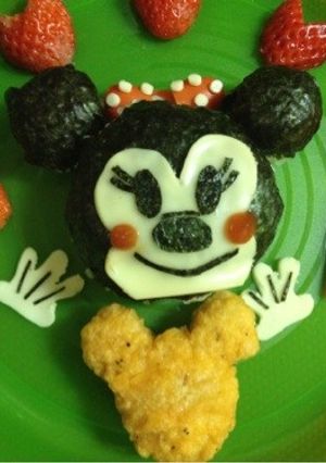 キャラ弁に爪楊枝で簡単真ん丸ミニーちゃん-レシピのメイン写真