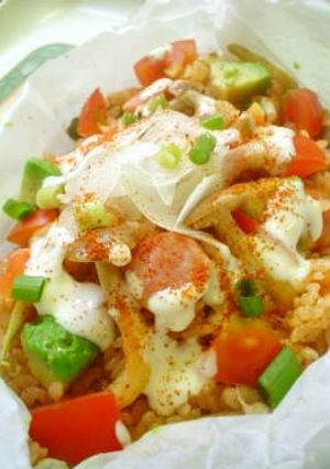 簡単！クックパーdeメキシカン風ピラフ-レシピのメイン写真