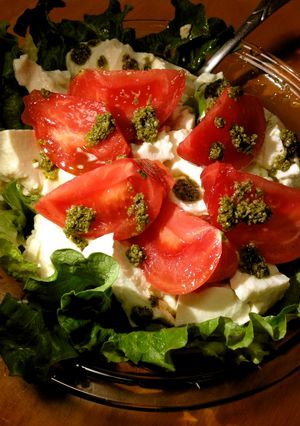 豆腐とトマトのバジルサラダ-レシピのメイン写真
