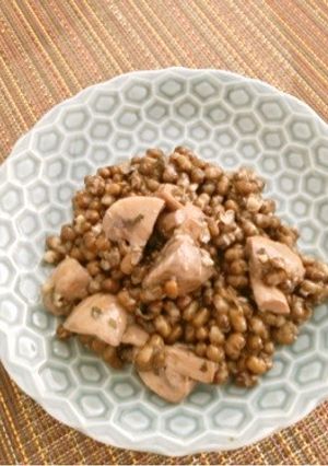 マッシュルームの豆リゾット-レシピのメイン写真