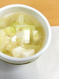 豆腐とキャベツの和風スープ-レシピのメイン写真