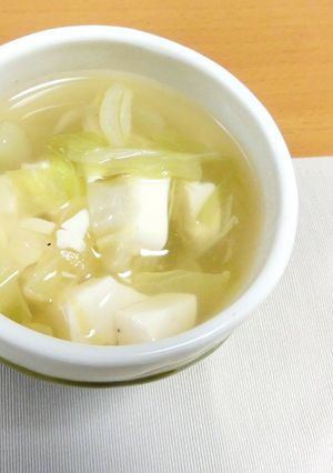 豆腐とキャベツの和風スープ-レシピのメイン写真