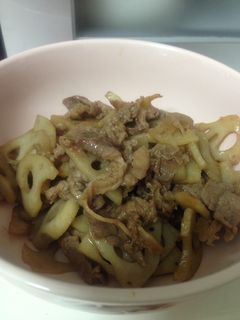 牛肉と蓮根の炒め物-レシピのメイン写真
