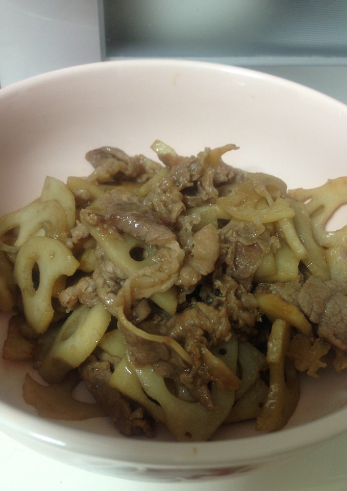 牛肉と蓮根の炒め物-レシピのメイン写真