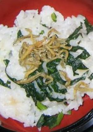 カリカリじゃこの青菜ご飯-レシピのメイン写真
