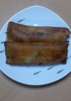 南瓜とひき肉のオイスタチーズ春巻き♪簡単-レシピのメイン写真