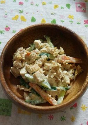 茹で鶏と野菜サラダ♡-レシピのメイン写真