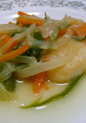 野菜たっぷり！あぶらかれいの野菜蒸し-レシピのメイン写真