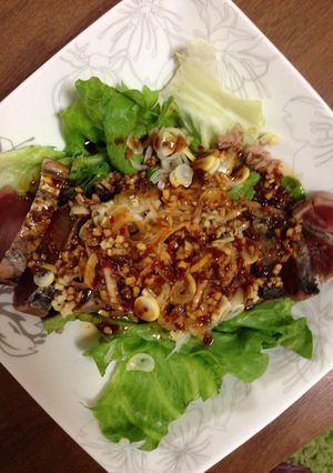 簡単！鰹のたたき☆黒酢タレがけ-レシピのメイン写真
