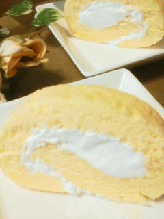 米粉でしっとりロールケーキ♪-レシピのメイン写真