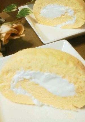 米粉でしっとりロールケーキ♪-レシピのメイン写真