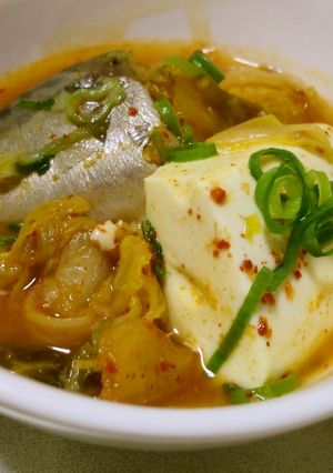 一人飯♪サバ缶でスンドゥブチゲ-レシピのメイン写真