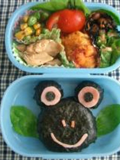 かえるのおにぎり-レシピのメイン写真