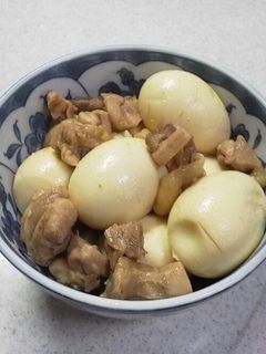 ゆで玉子と鶏肉の甘辛煮-レシピのメイン写真