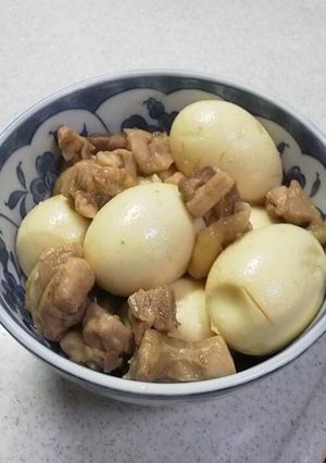 ゆで玉子と鶏肉の甘辛煮-レシピのメイン写真