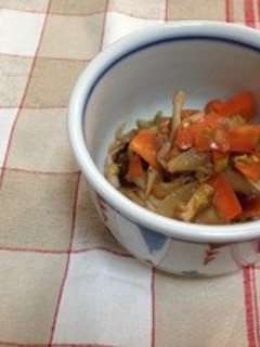 塩辛で野菜炒め。-レシピのメイン写真