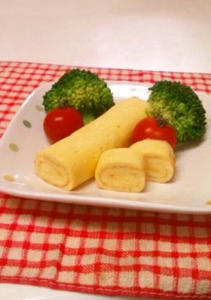 卵1個でお弁当にもいいふわふわ卵焼き♡-レシピのメイン写真