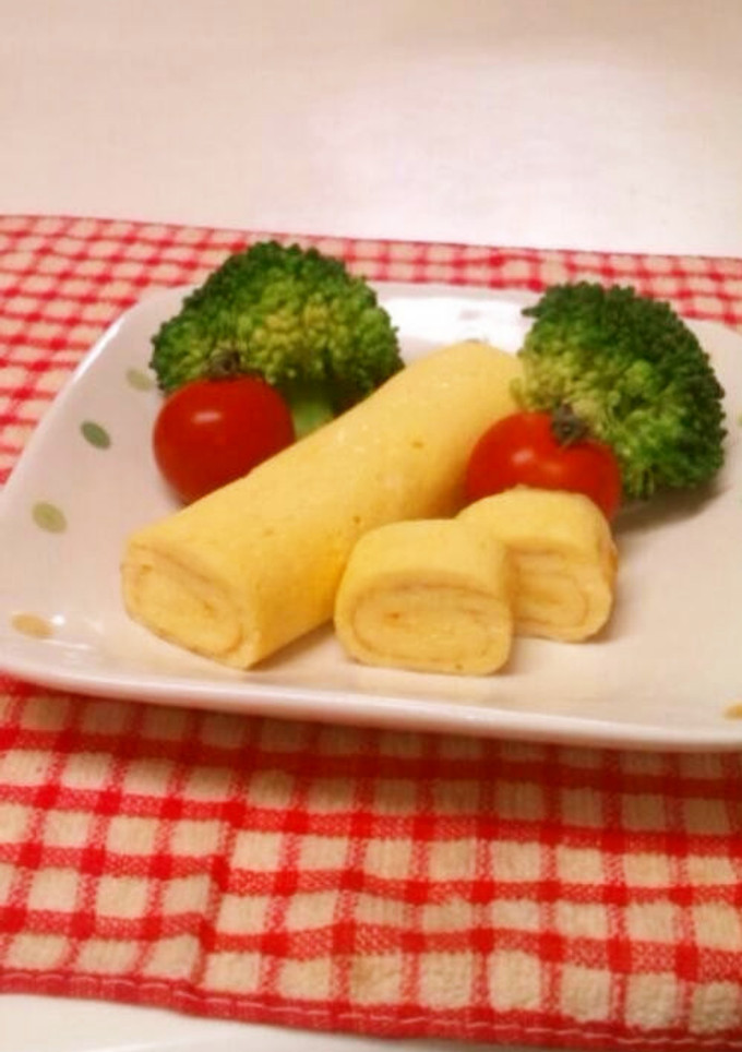 卵1個でお弁当にもいいふわふわ卵焼き♡-レシピのメイン写真