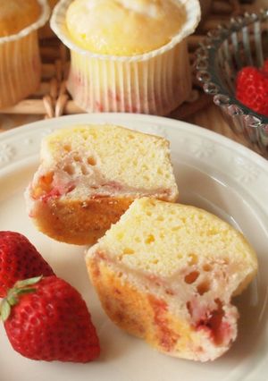 いちごミルクのバターケーキ-レシピのメイン写真