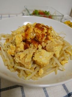 ◆おろしダレで♬厚揚げと玉子のもやし炒め-レシピのメイン写真