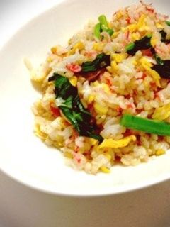 菜の花と桜えびの春チャーハン-レシピのメイン写真