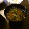 滋味に旨い。ほうれん草のごま味噌汁