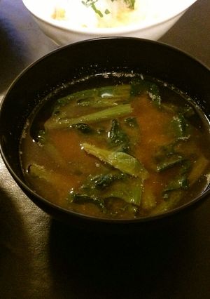 滋味に旨い。ほうれん草のごま味噌汁-レシピのメイン写真