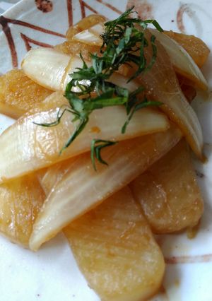 玉ねぎとこんにゃくの生姜焼き-レシピのメイン写真