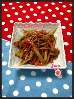 カレー酢きんぴら♡-レシピのメイン写真