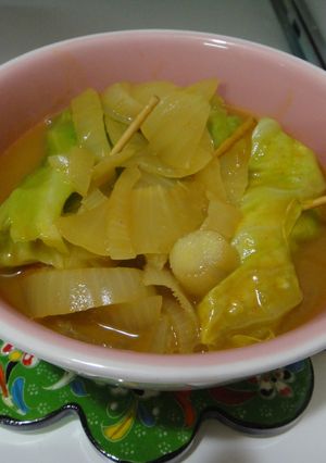 ソーセージのロールキャベツカレー風-レシピのメイン写真