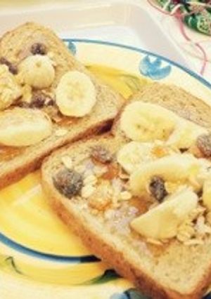美味しい朝食に☆トースト バナナ-レシピのメイン写真