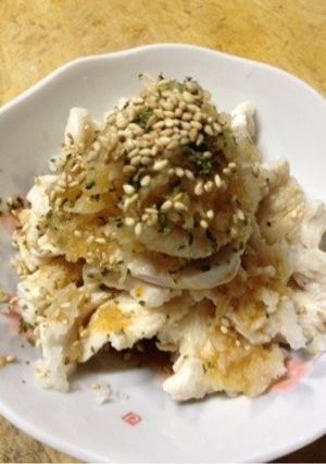 ヘルシーにさっぱり！鳥肉の湯くぐり-レシピのメイン写真