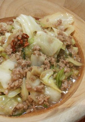 キャベツとひき肉の和中あん-レシピのメイン写真