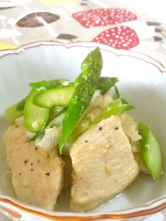 薬膳レシピ「アスパラと鶏肉の炒め物」-レシピのメイン写真