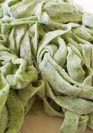 もちもち生パスタ【ほうれんそう】-レシピのメイン写真