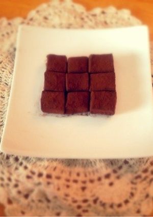 材料三つの簡単生チョコ-レシピのメイン写真