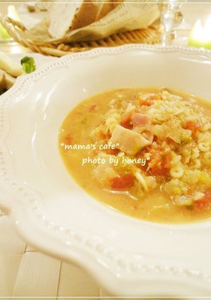 ベーコンとセロリのトマトクリームパスタ*-レシピのメイン写真