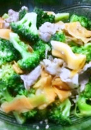 豚肉とブロッコリーのマヨ胡麻炒め-レシピのメイン写真