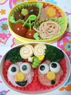 キャラ弁♪エルモのおにぎり-レシピのメイン写真