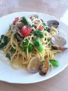 菜の花とあさりで☆春のボンゴレパスタ☆-レシピのメイン写真