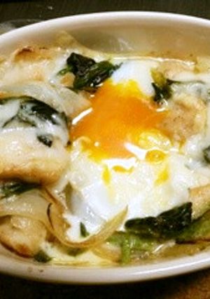 半熟卵がとろ～り☆ほうれん草グラタン-レシピのメイン写真