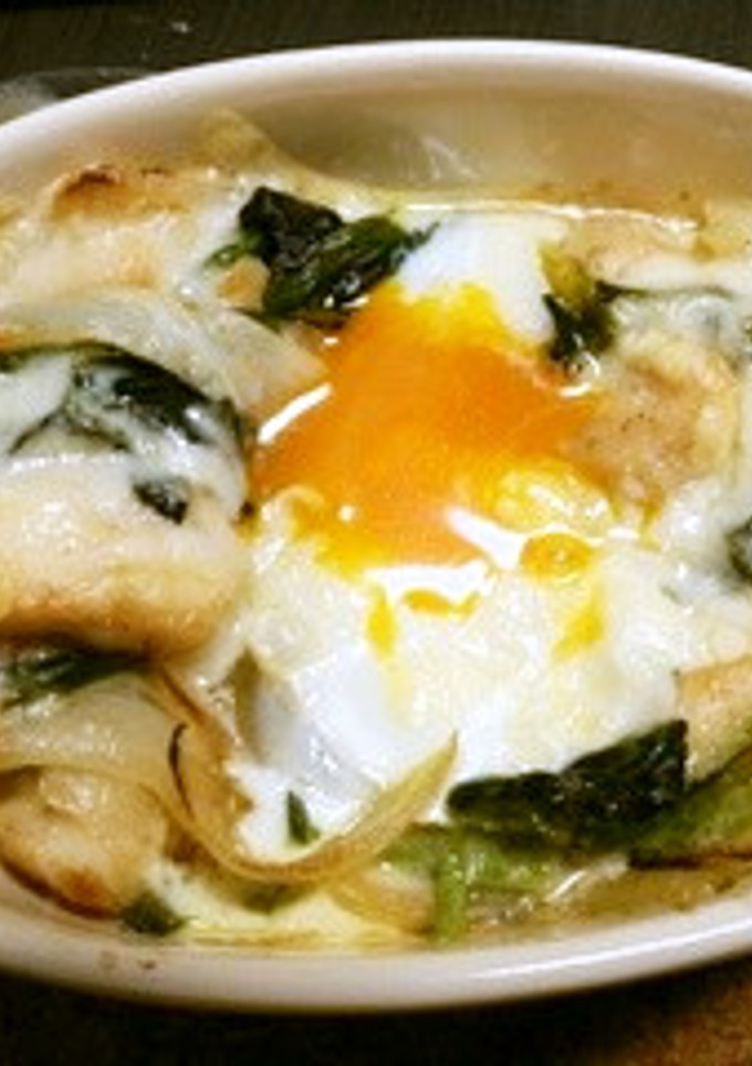 半熟卵がとろ～り☆ほうれん草グラタン-レシピのメイン写真