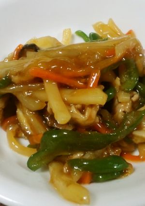 ジャガイモで青椒肉絲-レシピのメイン写真