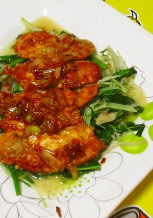炒め野菜と♪メカジキのピリ辛香味焼き-レシピのメイン写真