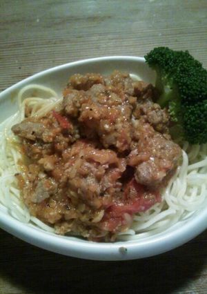 塩玉ひき肉のボロネーゼ-レシピのメイン写真