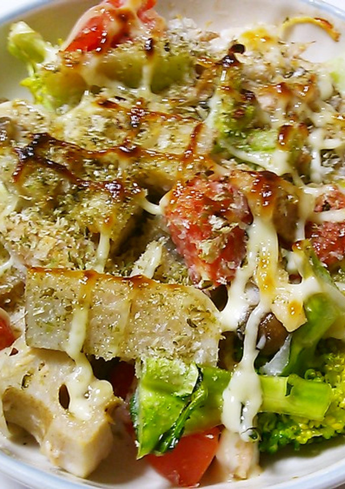 残り野菜の簡単マヨ焼き♪-レシピのメイン写真