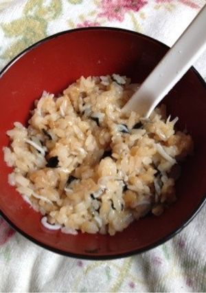 離乳食〜完了。簡単おにぎり雑炊-レシピのメイン写真
