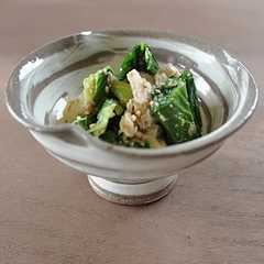 รูปของ 青梗菜と鶏胸肉のゴマ味噌和え